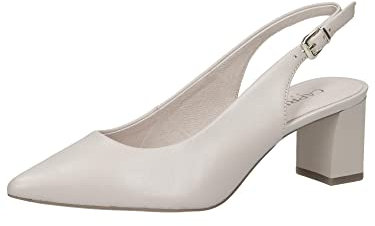 Caprice Damen 9-9-29605-20 Pumps Sling, Offwhite Nappa, 37 EU