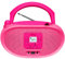 hPlay Gummy GC04B - Lettore CD portatile con radio FM stereo per bambini, lettore CD Bluetooth USB LCD, porta AUX anteriore e jack per cuffie, compatibile CA o batteria