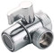 Composant de soupape de douche à 3 voies, adaptateur de pommeau de douche pour le bras de douche monté pour évier robinet séparateur de douche vanne pour la cuisine de douche (alliage de zinc)