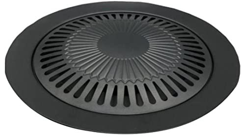 Korean-style BBQ Pans Non-stick BBQ Grill Plate Indoor Stovetop Griddle for Gas Hob