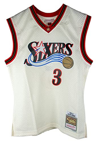 Mitchell & Ness NBA Off White Team Color Swingman Jersey Trikot Philadelphia 76ers - Allen Iverson, XL