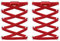 RJ-Sport (2 Paar Elastische Schnürsenkel mit Schnellverschluss - Schnellschnürsystem für Einzigartigen Komfort und Starken Halt - mit Metallkapseln ohne binden (Rot2)