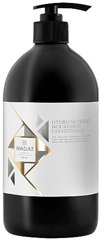 HADAT Cosmetics hair conditioner (800 ml) for hair care - softening and moisturising treatment for dry and damaged hair, deep moisturising hair, shine, detangling for women