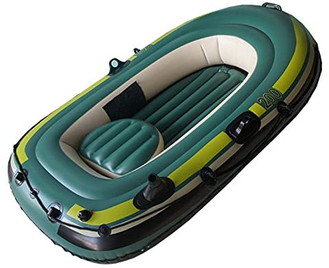WolFum Großes Kajak, aufblasbares Kajak-Set für 2 Personen mit Aluminiumrudern und leistungsstarken 2 Kajak-Wassersportarten
