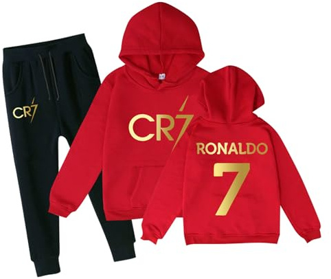Générique Maillots de Football pour enfants, survêtement de Football pour enfants, ensemble à capuche et pantalon de survêtement, cadeau de Football pour garçons #6