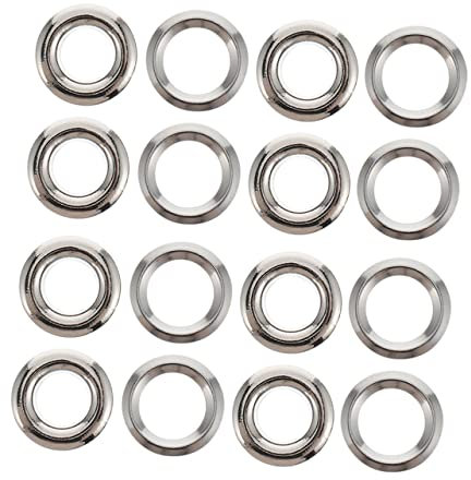 TOPBATHY 100stücke Messing-vorhangösen DIY Ösenring Schiebe Ring Ösen Für Stoff Vorhangknopfloch