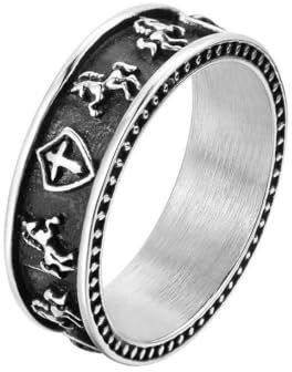 Gu Feng Schmuck Persönlichkeit Vintage Kreuz Pegasus Herren Titan ring
