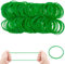 400 Stück Natürlich Gummibänder 38mm Gummiringe Elastische Gummi Bänder für Haare, Haushalt,Stifte, Katapulte, Rechnungen, Bankpapier, Bürobedarf-Grün