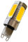 Aoxdi 1 Stück G9 LED Birne 6W, Warmweiß, 360 Strahl Winkel COB G9 LED Birne Leuchtmittel 6W, DC12V