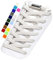 Stepace 2 Pares Cordones Elásticos con Cerradura de Metal, Cordones Ajustables sin Atar para niños y Adultos, Cordones de Zapatos Sin Nudos para Zapatillas Deportivas Blanco Gris