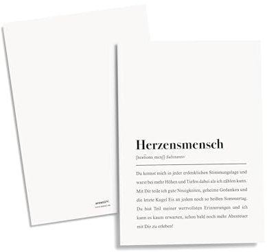 aemmi Herzensmensch Definition: Freundschafts-Postkarte
