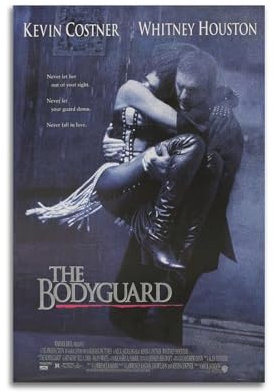 ijshndgn The Bodyguard Poster, Vintage-Kunst, Raumdekoration, ästhetisches Poster für Schlafzimmer, Wohnzimmer, Wände, ästhetisches Poster, 30 x 45 cm, ungerahmter Stil