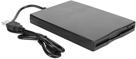 Lecteur de Disquette Externe USB FDD 1,44 MB 3,5 Pouces, Lecteur Disquettes Carte Externe 8,89 cm, Slimline Floppy Disk Drive Externe, Compatible Ordinateurs Portables Win10/7/8/Vista/XP/ME/2000