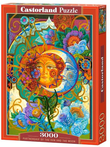 CASTORLAND 3000 Teile Puzzles, Partnerschaft von Sonne und Mond, Kunstpuzzle, Erwachsenenpuzzle, Castorland C-300679-2