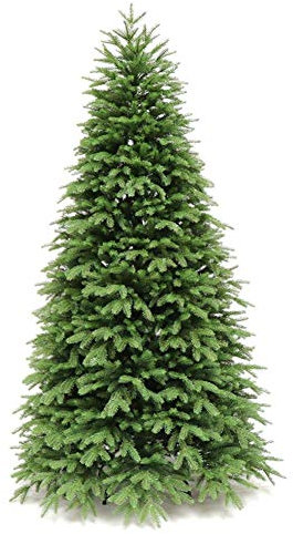 PVC Green Pine Tree Christmas Tree, 300Cm 10 Ft, Unlit Indoor Artificial Xmas Tree Hinged Flame Retardant Slim Tree for Holiday