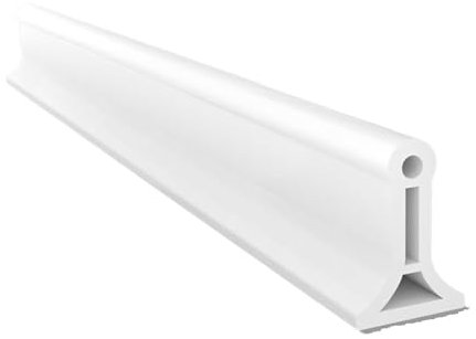 Schwallschutzleiste Dusche Badezimmer-Wasserstopper, Duschbarriere, Türschwelle, wasserblockierendes Waschbecken, spritzwassergeschützt, biegsame Silikon-Dichtung, Dammbarriere(2,200cm)