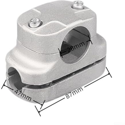 Commercial Use Lawn Mower Handle Clamp, Lawn Mower Handle Bolts Triangle Handle Knob Nut, for Strimmer-Trimmer Brush Cutter Tube