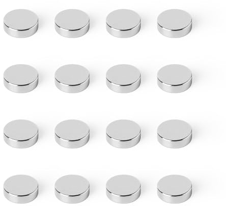 Strong Magnets Neodym Magnet - Rund 10 x 2 mm - 20 Stück - Extra stark, hält bis 1,1kg - Für Magnettafel, Kühlschrank, Whiteboard, Pinnwand, Büro
