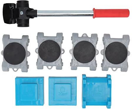 8pcs Möbel Lifter, 360 -Grad -Rotationsrädermöbel Roller Roller Kit für Schwere Gegenstände mit Griff