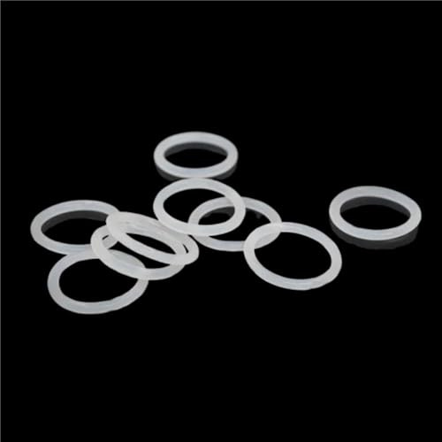 10 Stück weiße Dichtungen, Dicke 3 mm, weicher Silikonring, runder O-Ring for industrielle Anwendungen(26x20mm)
