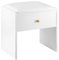 YORKING Dressing Table Stool Comfortable Vanity Stool with Storage Drawer Simple Padded Stool Chair for Dressing Table Easy-To-Install Bedroom Chairs & Stools Suitable for Bedroom Piano White