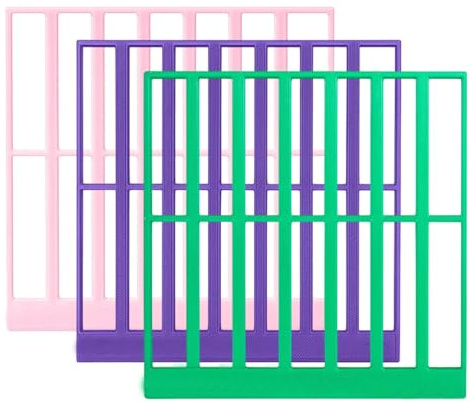 MXYZQDE 3 PCS Diamond Painting Schablonen, Präzises Lineal Für Diamond Painting Steine Rund Und Quadrat, DIY Werkzeug Für Ausrichtung Und Gleichmäßige Abstände, Ideal Für Anfänger Und Experten