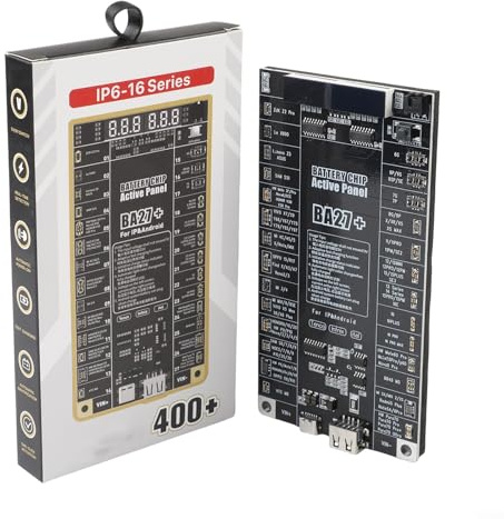 BA27+ Batterieaktivierungs-Erkennungsplatine mit Dual-Power-Eingang, LED-Überwachung und automatischer Abschaltung, für iPhone 6-16-Serie und 400+ für Android-Geräte, optimierter 4,2-V-Ausgang
