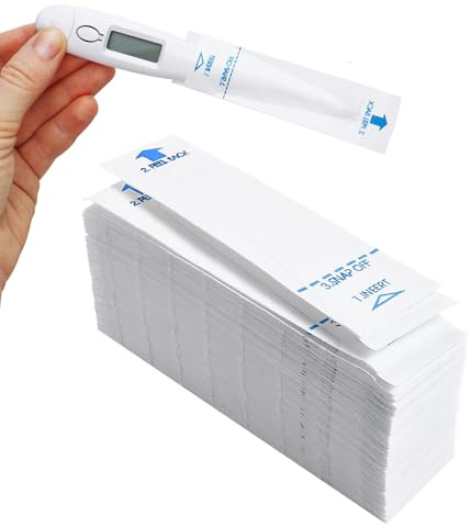 100 Stück Einweg Fieberthermometer Schutzhüllen, Hygienehüllen Für Ohr- Und Digitale Thermometer. Sondenabdeckungen Als Thermometer-Zubehör, Sicher Und Hygienisch Für Messungen