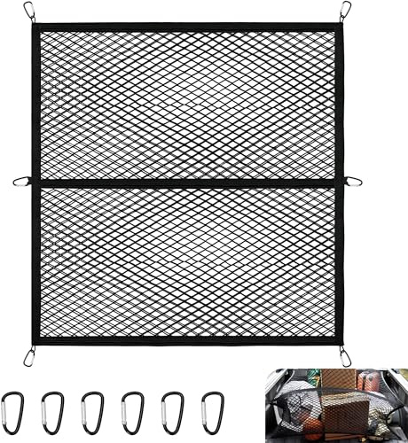 ohbien Hochelastisches Gepäcknetz Doppellagiges Dehnbar bis 210x210cm