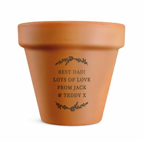 Personalised Any Message Terracotta Home Plant Pot Planter Indoor Outdoor