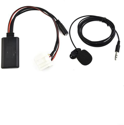 1 Pack 50 AUX Audio Adapter Kabel mit Mikrofon für Mazda 3 6 MX-5 für RX-8 Stereo Radio Musik Streaming und Freisprecheinrichtung