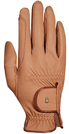 Roeckl Sports Reithandschuh ROECK-Grip, Turnier Sommer Handschuh, Karamell 9
