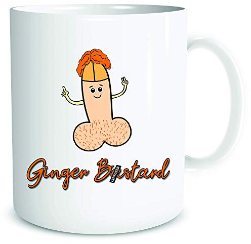 Funny Rude Ginger Friend Mug Secret Santa Novelty Present Ginger B*stard Humour Coffee Cup Husband Boyfriend Birthday Christmas Jift Valentines Banter WSDMUG1821