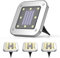 KINGCOO Solarleuchte Gartenleuchten Square Disk Licht, Wasserdichte 4 Stück 8LEDs Würfel Solar Bodenleuchte Landschaftslichter Wegleuchte für Außen Auffahrt Rasen Hof Beleuchtung (Warmweiß)