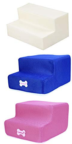Yowablo Hundetreppe in 2| Katzentreppe Haustiertreppe | Hunde Katzen Haustier Kombination aus Treppe und Leiterabdeckung (Falte Größe:30 * 35 * 20cm,3D)