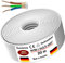 Cavo Elettrico MAS-Premium NYM-J per Ambienti Umidi, 3 x 2,5 mm², Lunghezza 5-100 m, Grigio, Rame, 3 filamenti, 16 AWG, Conforme VDE