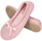 EverFoams Women's Ballerina Slippers Lightweight Comfy Memory Foam House Shoes with Stretchable Heel Design Pink 7/8 UK