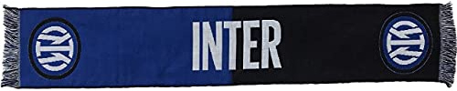 Sciarpa INTER Ufficiale Nuovo Logo 2021 Jacquard in Acrilico Nerazzurra SCJINLNMETA01