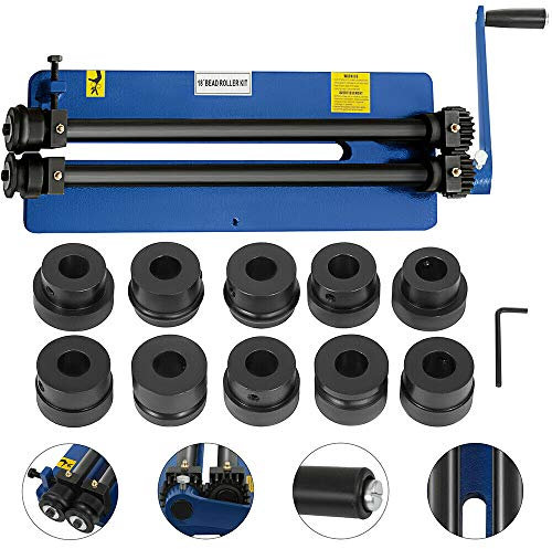 Rundbiegemaschine Handrohrbieger Biegeapparat Manuelle Vollblechbiegemaschine mit 6 Würfelsätzen für Blätter wie Fahrzeugbodenwannen