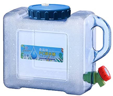 LOVIVER Botella de Agua de Plástico Reutilizable Sin BPA Galón de Agua Contenedor, 5L