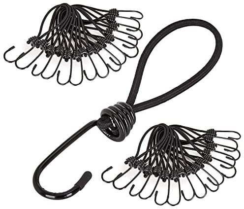 PRETEX Spanngummi mit Haken - Set mit 50 Stück x 18cm Expander mit Öse - Hochbelastbare Gummispanner Perfekt als Planenspanner für Camping oder zur Transportsicherung für Anhänger