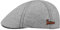 Stetson Texas Retro Script Flatcap - Modische Mütze - Dynamischer Gatsby-Stil - Schiebermütze aus Wollmix - Herren - Herbst/Winter hellgrau M (56-57 cm)