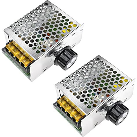 VOKTTA 2 Stücke AC 220V 4000W High Power SCR Elektronischer Spannungsregler Motor Gouverneur Dimmer Drehzahlregler Kontrolle Spannung Temperatur