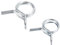 QUARKZMAN 10uds 6mm 10uds 7mm Combustible Línea Tubo Resorte Clips Galvanizado Doble Cable Resorte Manguera Abrazadera