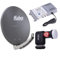 Sat Anlage 6 Teilnehmer | Komplettset - Fuba DAA 780 A Satellitenschüssel 80cm Alu anthrazit + DUR-line Quattro LNB + DUR-line MS 5/6 G-HQ Sat Multischalter 6 Teilnehmer (DVB-S2, HDTV, UHD 4K/8K)