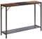 YMYNY Mesa Consola de Entrada y Sofá, Estilo Industrial para Dormitorio, Salón - 107 x 30 x 78CM, Marrón Rústico y Negro HST006HB