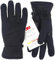 Spyder Core Conduct Handschuhe, Schwarz, Größe M, Touchscreen-kompatibel, Leder-Handflächen-Patch, 360-Grad-Stretch, Strickbindung, Schwarz, Medium