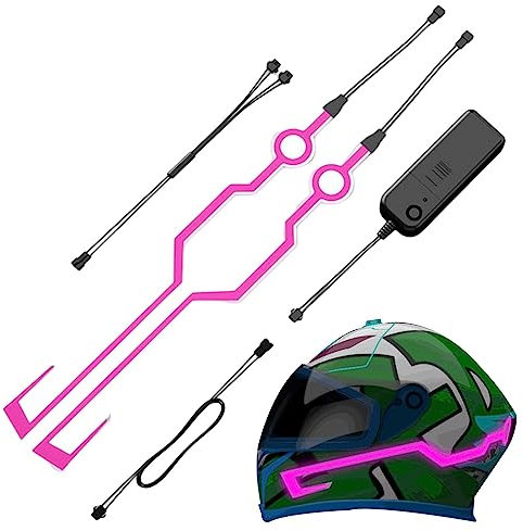 Geteawily Motorradhelme LED-Streifen, Warnlicht für Sicherheit – wasserdicht, erhöht die Sicherheit und Sichtbarkeit, kompatibel mit den meisten Motorradhelmen