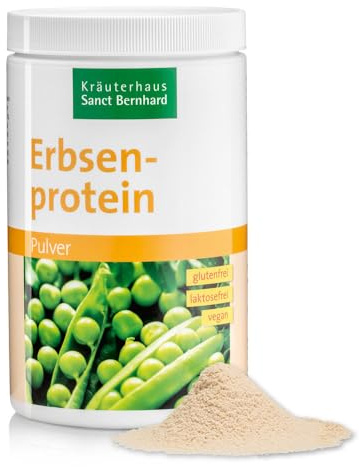Sanct Bernhard Erbsenprotein-Pulver | Vegan | Hoher Proteingehalt | Glutenfrei & laktosefrei | 400g