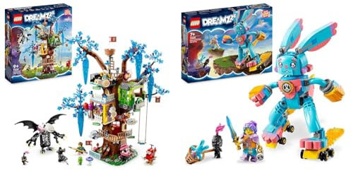 LEGO 71461 DREAMZzz Fantastisches Baumhaus Set & 71453 DREAMZzz Izzie und Ihr Hase Bunchu Set